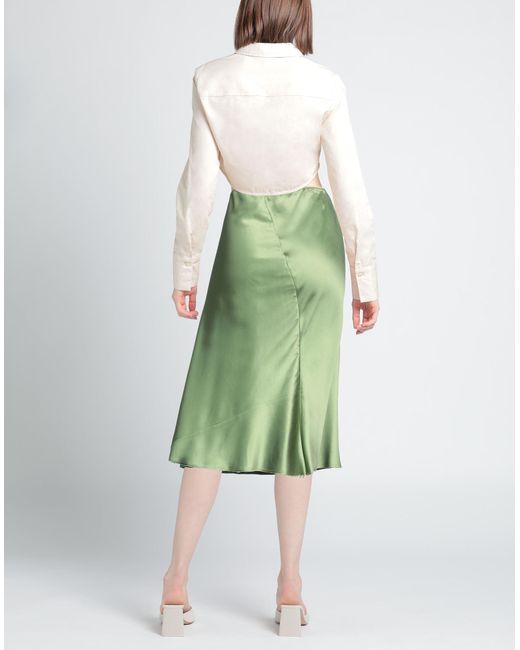 N°21 Green Midi Skirt
