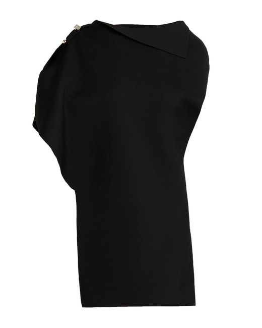 Jacquemus Black Mini Dress Viscose, Polyester