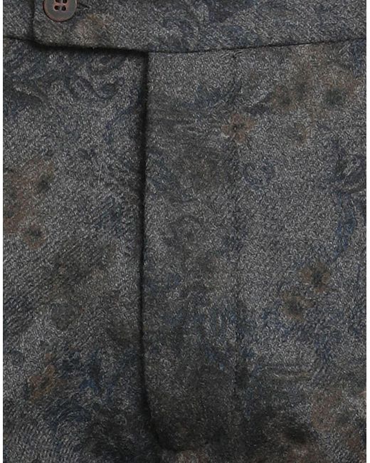 Messagerie Gray Patrizio Piscaglia Charcoal Pants Wool, Polyester for men