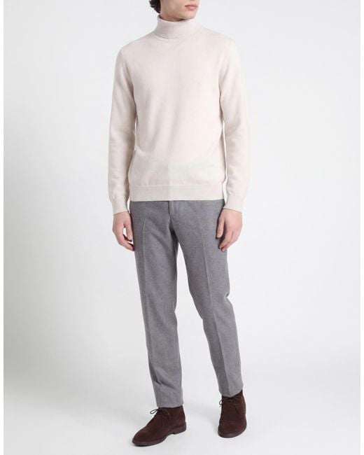 Gran Sasso White Turtleneck Cashmere for men