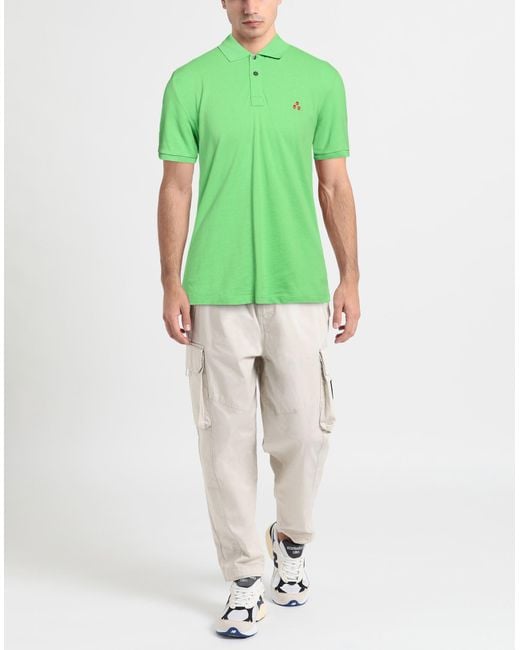 Peuterey Green Polo Shirt Cotton for men