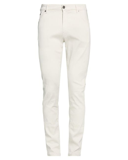PT Torino White Pants Cotton, Elastane for men