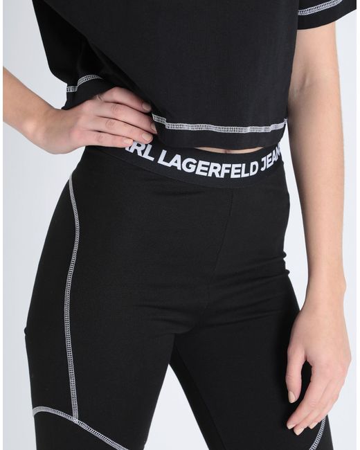 Leggings Karl Lagerfeld en coloris Black