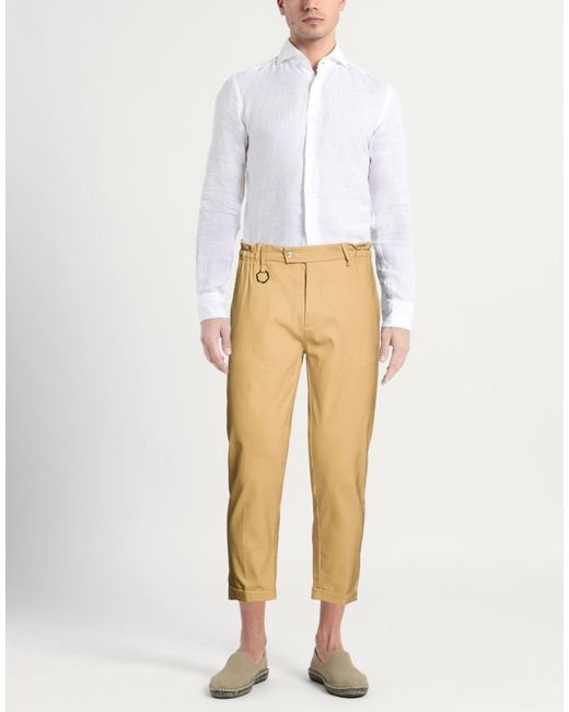 Yes London Natural Pants Cotton, Polyamide, Elastane for men
