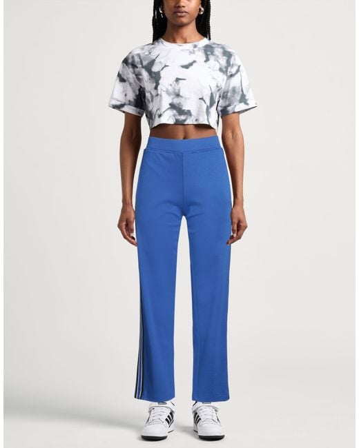 4giveness Blue Bright Pants Viscose, Polyamide, Elastane
