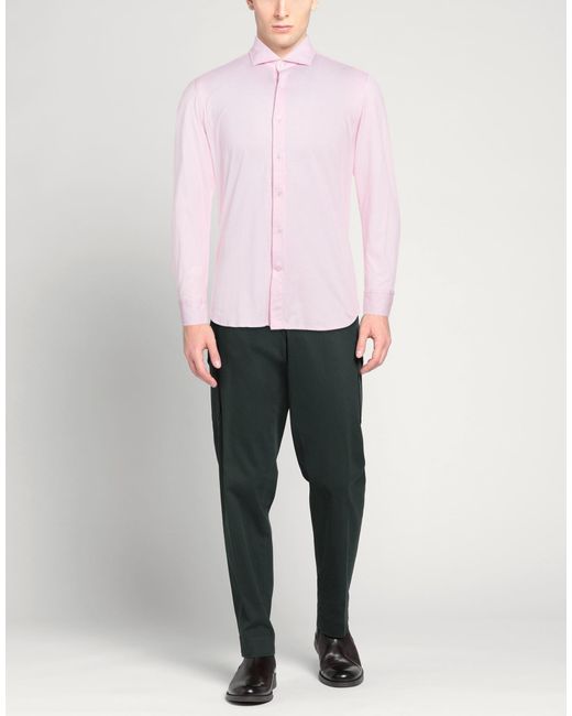 Sonrisa Pink Shirt Cotton for men