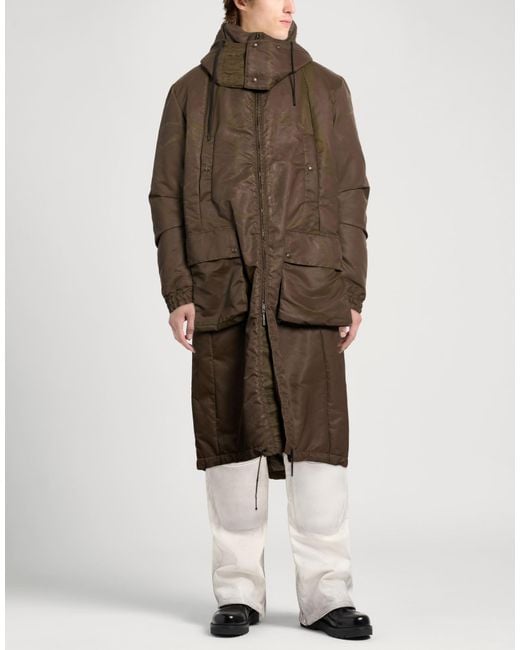 Masnada Brown Coat Polyamide for men