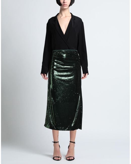 Clips Black Midi Skirt Polyester