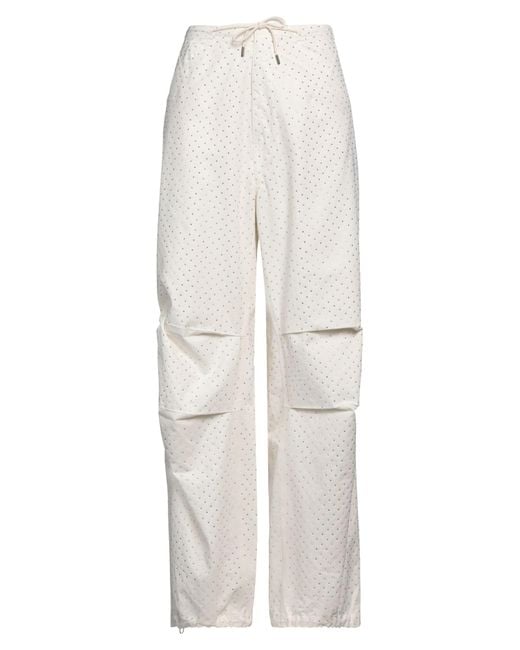 DARKPARK White Ivory Pants Cotton
