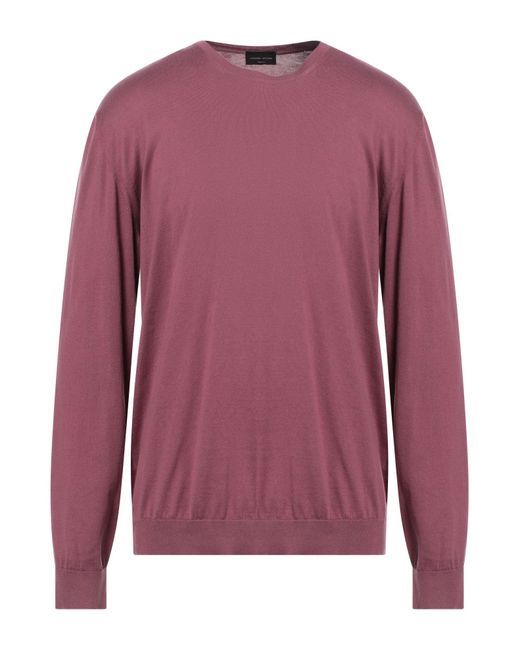 Roberto Collina Purple Sweater for men