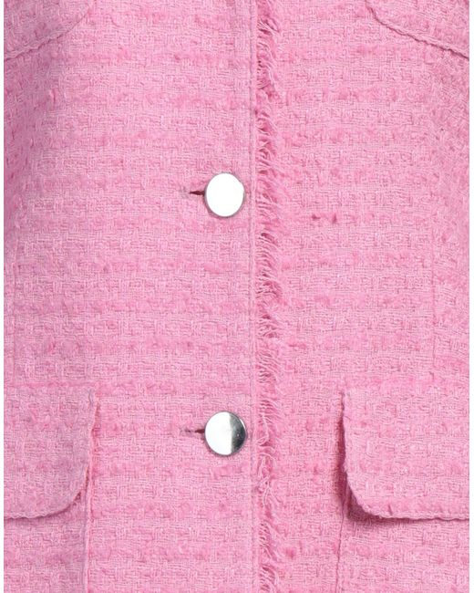 Tagliatore 0205 Pink Overcoat & Trench Coat