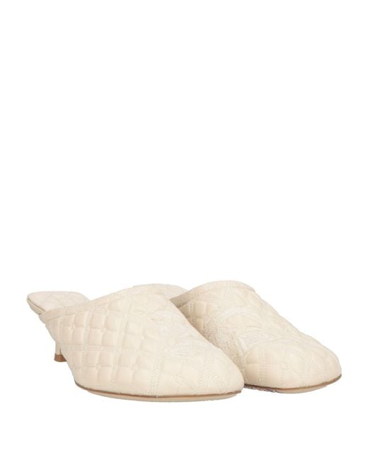 Burberry Natural Mules & Clogs