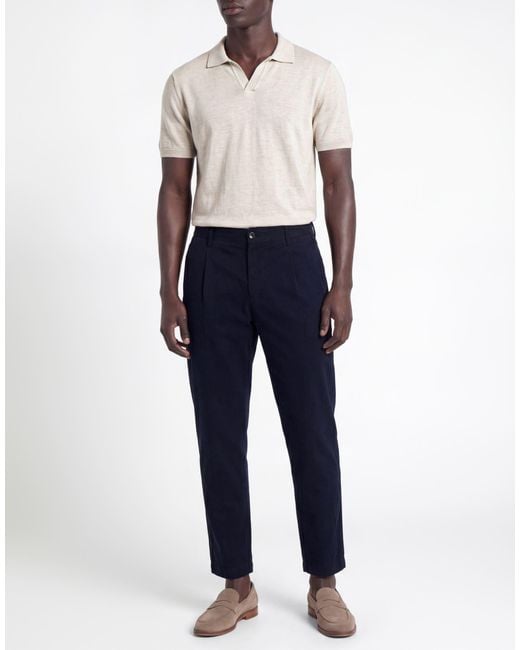 BE ABLE Blue Midnight Pants Modal, Cotton, Elastane for men