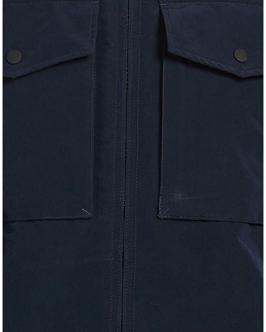 Paul & Shark Blue Jacket Polyester, Nylon for men