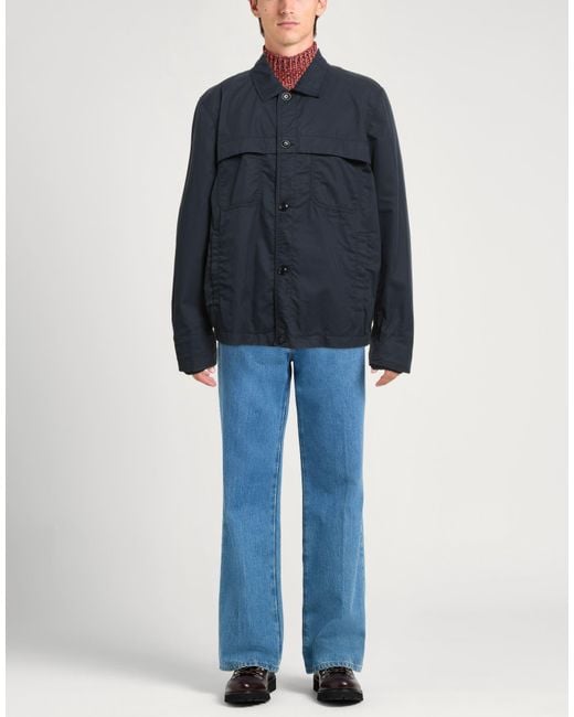 Woolrich Blue Midnight Jacket Cotton, Polyester for men