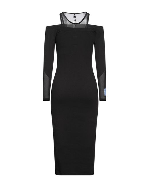 McQ Alexander McQueen Black Midi Dress