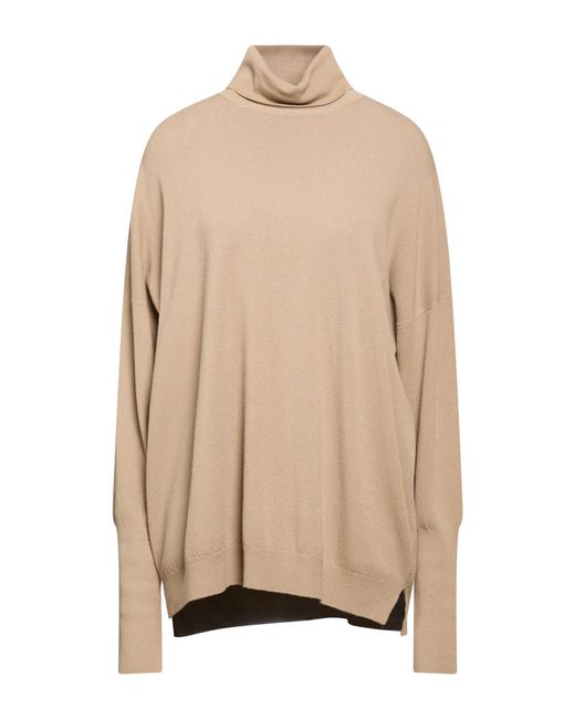 Transit Natural Sand Turtleneck Viscose, Wool, Nylon