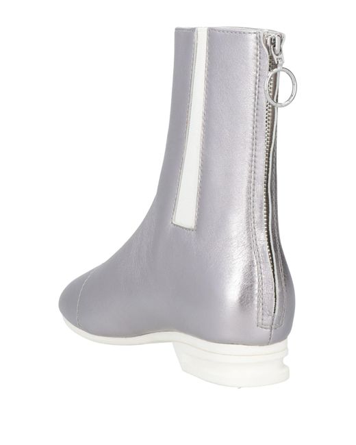 Raf Simons White Ankle Boots