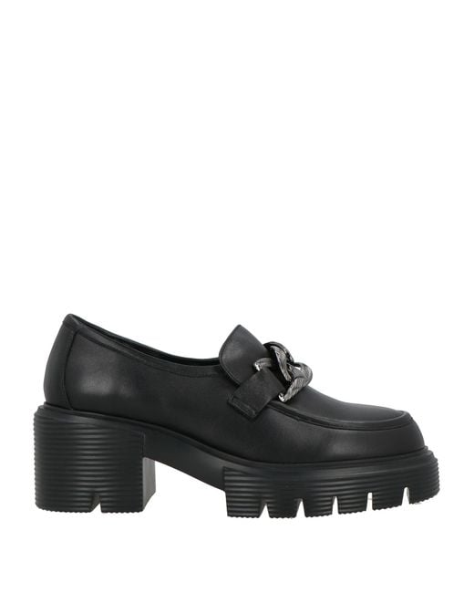 Jeannot Black Loafers Leather