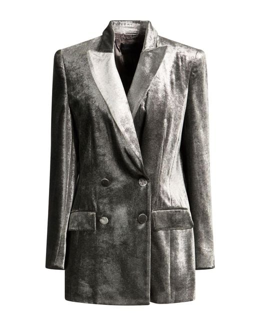 Alberta Ferretti Black Blazer Viscose, Silk
