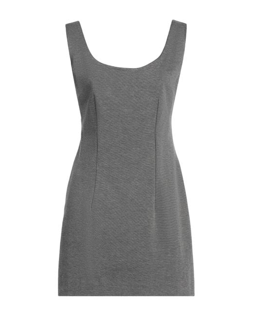ViCOLO Gray Mini Dress Viscose, Polyamide, Elastane