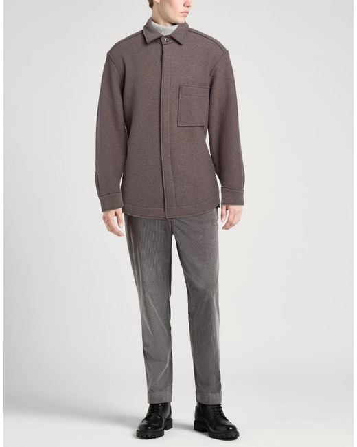Xacus Brown Jacket Virgin Wool for men