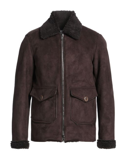 FRONT STREET 8 Brown Shearling & Teddy for men