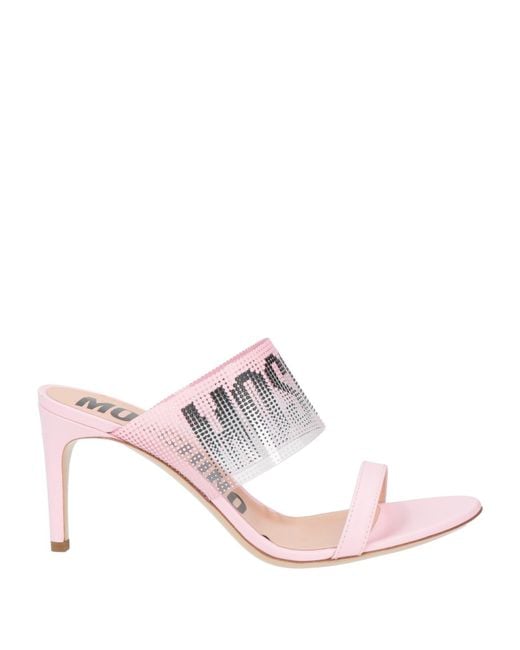 Moschino Pink Sandals Pvc