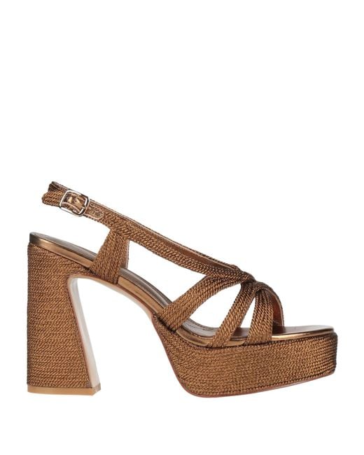 Emanuélle Vee Brown Sandals