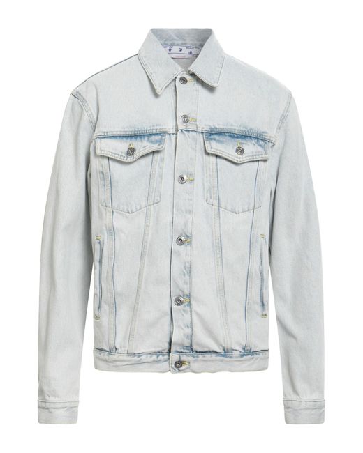 Manteau en jean Off-White c/o Virgil Abloh pour homme en coloris Blue