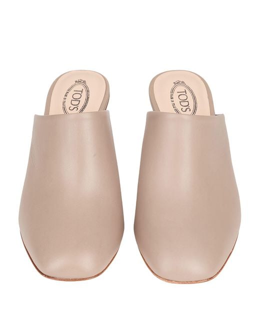Tod's Pink Mules & Clogs Leather