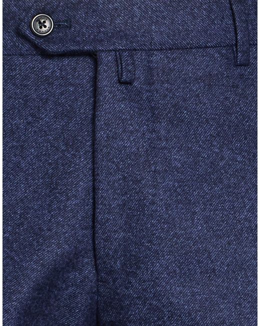 Boggi Blue Pants Wool for men
