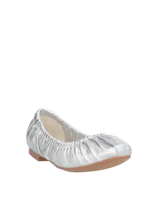 Bibi Lou White Ballet Flats
