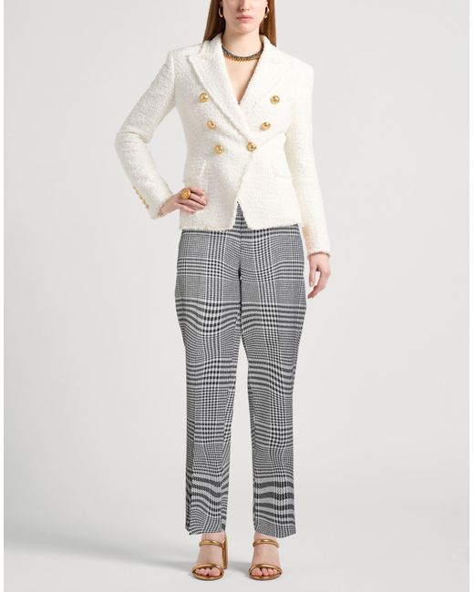 Burberry Gray Pants Wool, Polyamide