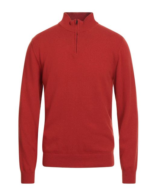 Daniele Fiesoli Red Turtleneck for men