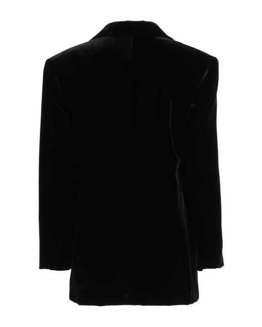 Sandro Black Blazer Viscose, Polyamide
