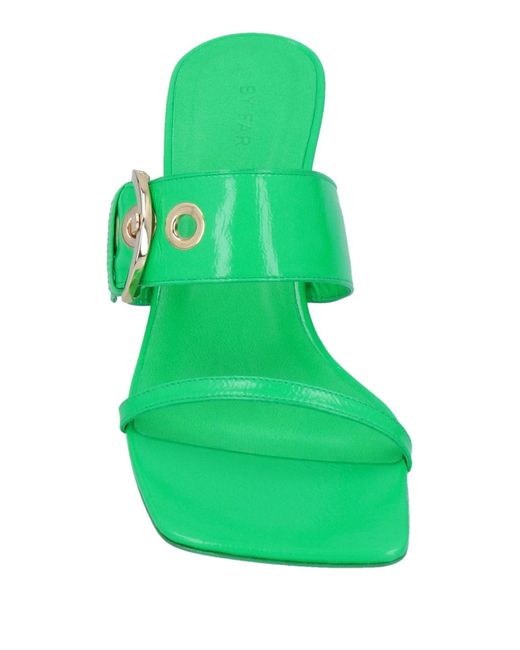 By Far Green Sandals