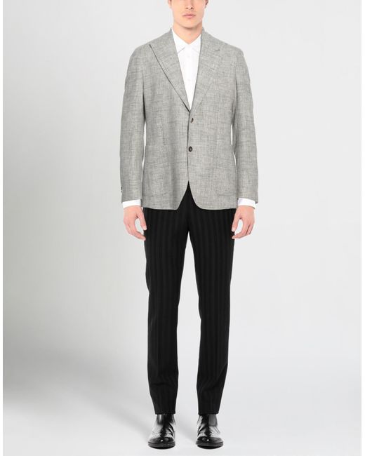 Eleventy Suit Jacket in Gray for Men | Lyst