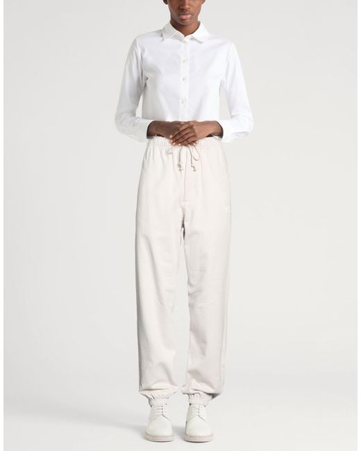 Y-3 White Pants Cotton, Polyester