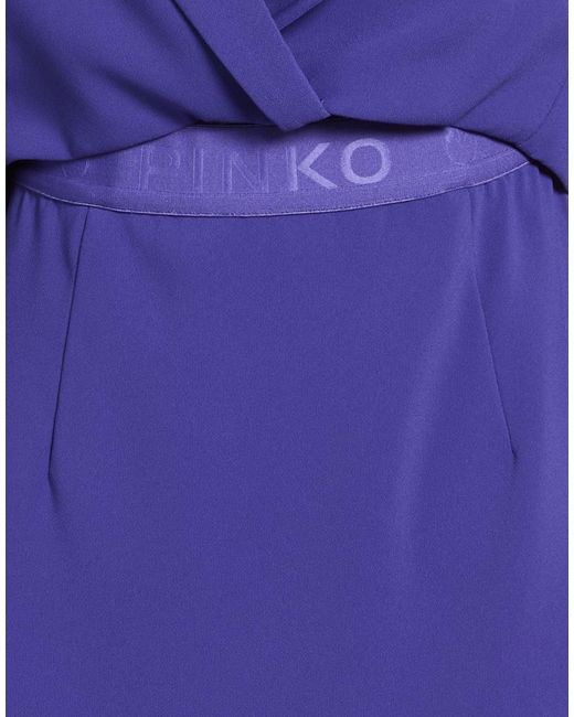 Pinko Purple Mini Dress Polyester, Elastane