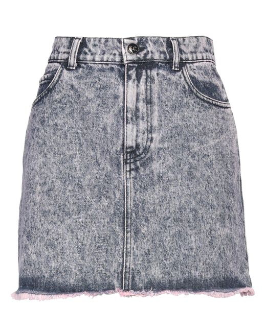 Semicouture Gray Denim Skirt