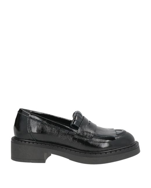 Frau Black Mokassin