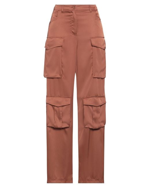 Blugirl Blumarine Red Pants Polyester, Elastane