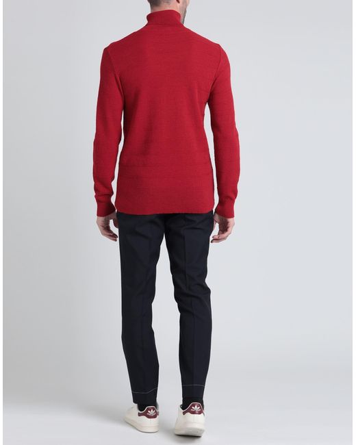 Daniele Alessandrini Rollkragenpullover in Red für Herren