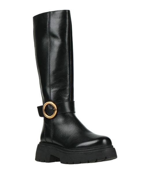 Maliparmi Black Boot Leather