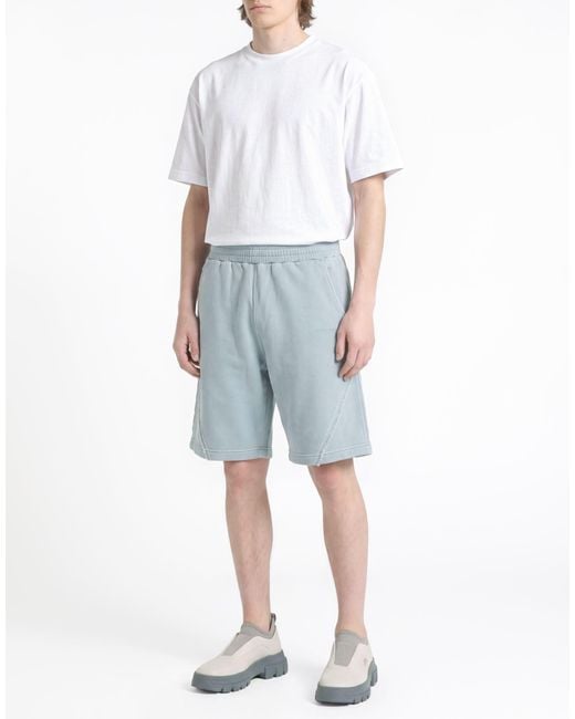 A_COLD_WALL* Blue Light Shorts & Bermuda Shorts Cotton, Elastane, Polyamide for men