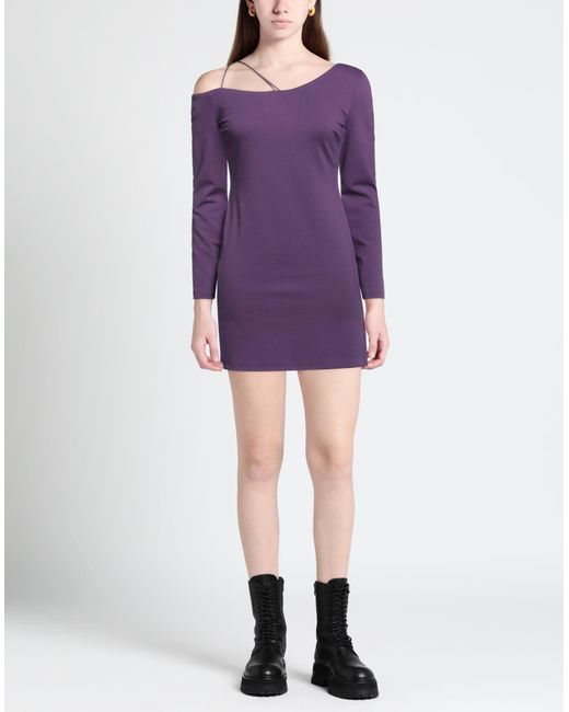 Soallure Purple Mini Dress