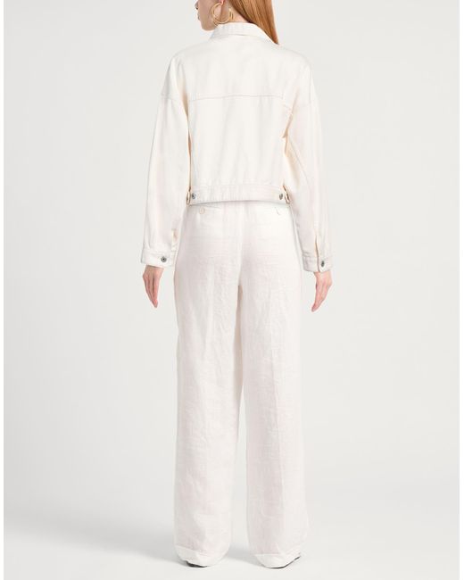 Weekend by Maxmara White Jeansjacke/-mantel