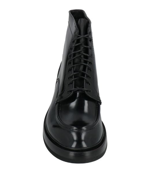 Santoni Black Ankle Boots for men