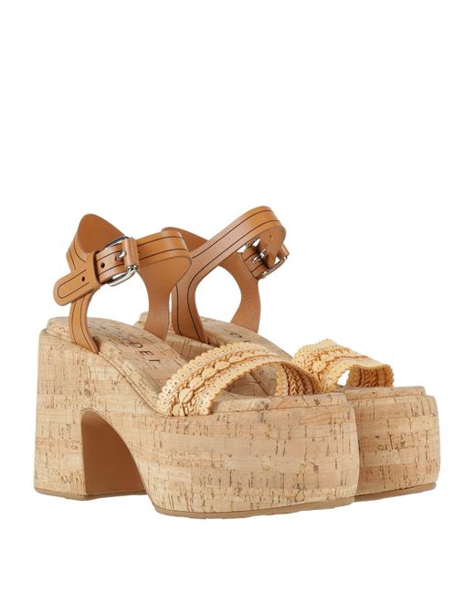 Casadei Natural Camel Mules & Clogs Leather